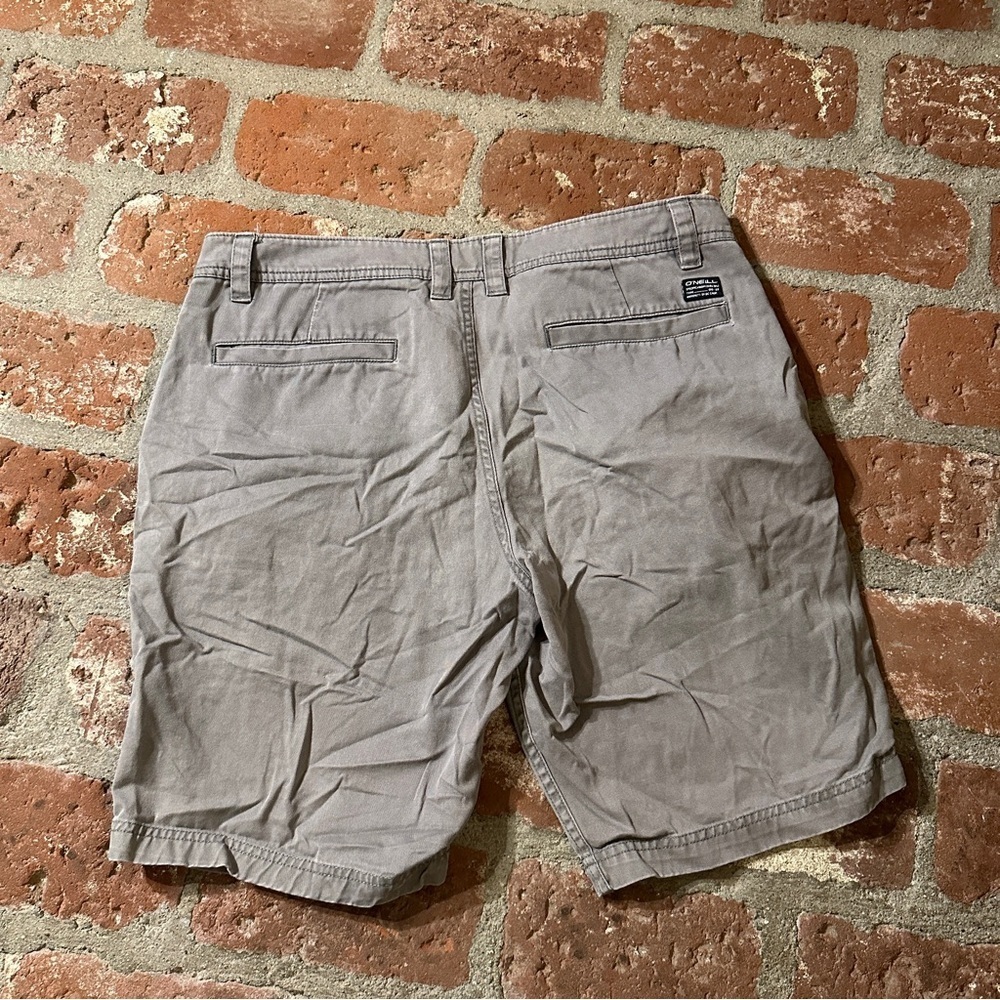O'Neill Men's Tan Standard Fit Size 32 Flat Front Shorts Pockets - Picture 13 of 16